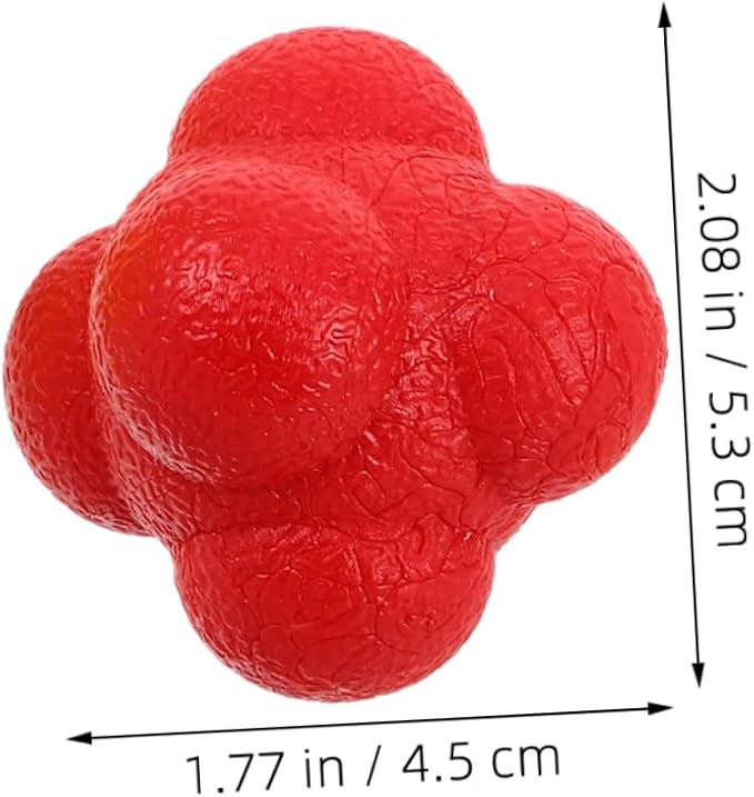 BESPORTBLE 6-Piece Hexagon Reflex Training Balls for Hand-Eye Coordination Agility and Reaction Speed for Kids Sports Practice and Fitness Training