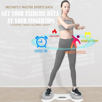 KYTO Waist Twister Disc – Core Trainer Board with Digital Counter, Ab Workout Equipment with 360° Rotation, Non-Slip Foot Massage Design for Home, Office Fitness