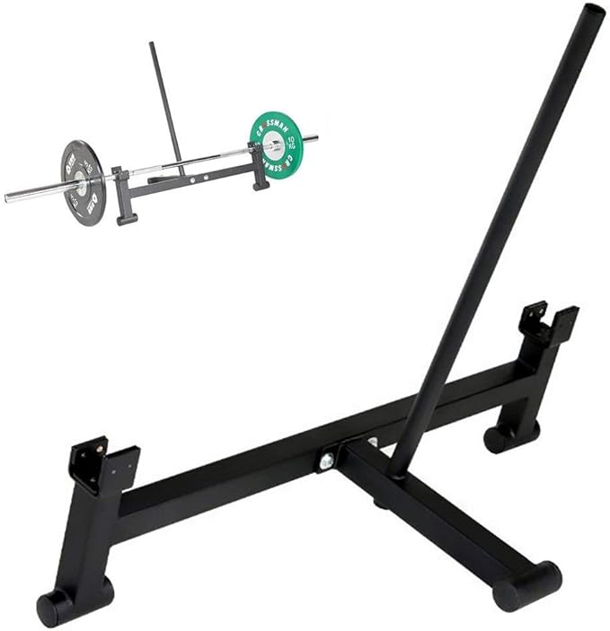Deadlift Bar Jack Barbell Lifts Quick Changes Weight Plates Olympic Bar Jack was Double Grooved Used as Load and Unload Weight Plates for Deadlift Exercise & Weight Training