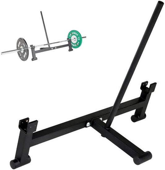 Deadlift Bar Jack Barbell Lifts Quick Changes Weight Plates Olympic Bar Jack was Double Grooved Used as Load and Unload Weight Plates for Deadlift Exercise & Weight Training