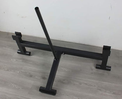 Deadlift Bar Jack Barbell Lifts Quick Changes Weight Plates Olympic Bar Jack was Double Grooved Used as Load and Unload Weight Plates for Deadlift Exercise & Weight Training
