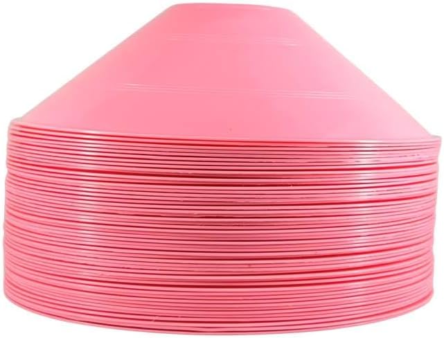 Thicker Disc Cones (Set of 50) Agility Soccer Cones with Carry Bag for Training,Football, Kids, Sports, Field Cone Markers