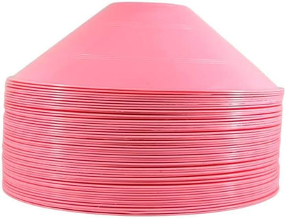 Thicker Disc Cones (Set of 50) Agility Soccer Cones with Carry Bag for Training,Football, Kids, Sports, Field Cone Markers