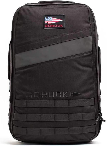 GORUCK Rucker 4.0 25L Black - Purpose Built Rucking Backpack, Military Weight Training Rucksack w/Ruck Plate Pocket and Extra Padded Straps
