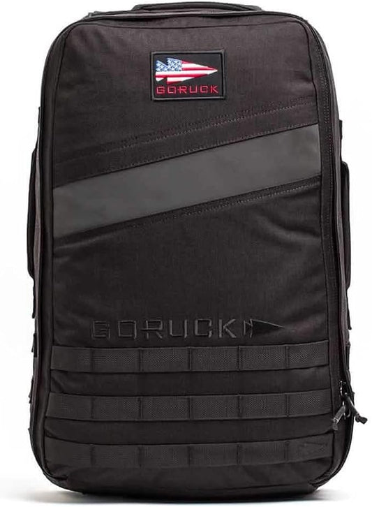 GORUCK Rucker 4.0 25L Black - Purpose Built Rucking Backpack, Military Weight Training Rucksack w/Ruck Plate Pocket and Extra Padded Straps