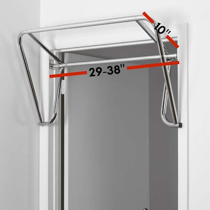 Body-Solid Adjustable Doorway Pull Up Bar, Chin Up Bar for Door Frame, Strength Training Pull-Up Bars, Secure Door Mount, Exercise Bar with 300lbs Capacity for Home Gym