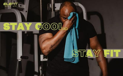Quick-Drying Cooling Microfiber Gym Towels: Ideal for Comfortable Workout, Running, Yoga, Hiking, Trekking, Walking, Camping, and Family Outdoor Adventures - Lightweight, Portable, Sweat-Wicking