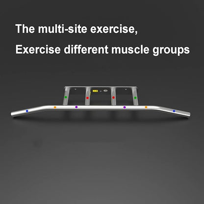 Indoor Exercise Fitness Pull-up Bar, Wall-Mounted Horizontal Bar, Multifunctional Strength Training Rod, for Home Gym, Easy to Install (Stainless Steel)