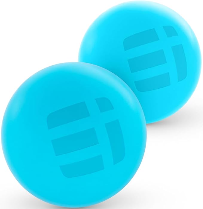 Massage Lacrosse Balls for Deep Tissue Relief - Trigger Point Therapy Ball Set for Plantar Fasciitis, Myofascial Release for Back, Shoulder, Foot - Massage Ball Roller - 2 Pack (Electric Blue)