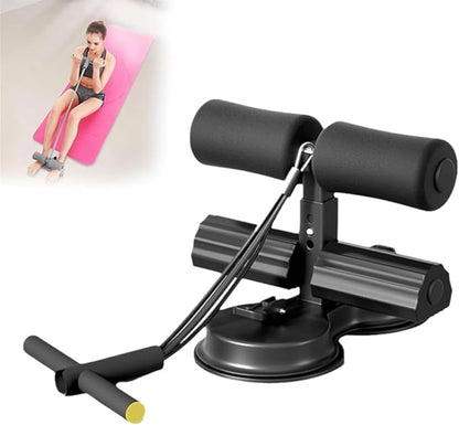 Ab Training Auxiliary Device, Portable Adjustable Sit up Core Exercise Equipment, Double Suction Cups Three Levels of Height, Multi-functional Workout Ab Machine for Home Gym