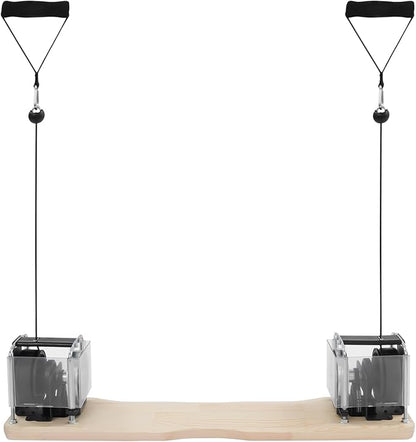 Pilates Bar Kit with Resistance Bands, Gym Strength Training Equipment for Hip, Back, Arm, Full-Body Workouts, Home Gym Strength Training Equipment, Anti-Slip Long Pole, Stable Base