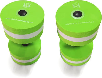 davidamy's gift Upgrade Water Aerobic Exercise Foam Dumbbells Pool Resistance 1 Pair, Water Fitness Exercises Equipment for Weight Loss