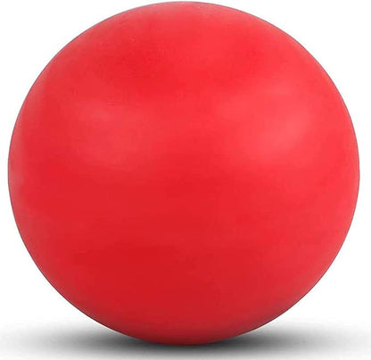 WOVTE Massage Lacrosse Ball for Sore Muscles, Shoulders, Neck, Back, Foot, Body, Deep Tissue, Trigger Point, Muscle Knots, Yoga and Myofascial Release (Red)