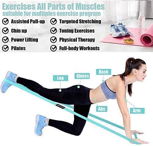 Long Resistance Bands for Working Out Women, Fabric Resistance Band, Stretch Bands for Exercise Bands Resistance Bands Set for Physical Therapy, Elastic Bands for Exercise
