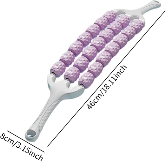 YIJU Muscle Roller Stick Body Massage Stick Portable Multiuse Comfortable Massage Roller Home Gym for Travel Park Garden Fitness, Purple