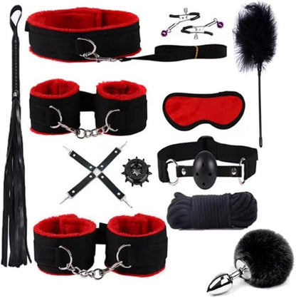 2026 New 12 Piece Red Adjustable Nylon Fitness Set, Strength Training Set, Home Training Assistive Equipment
