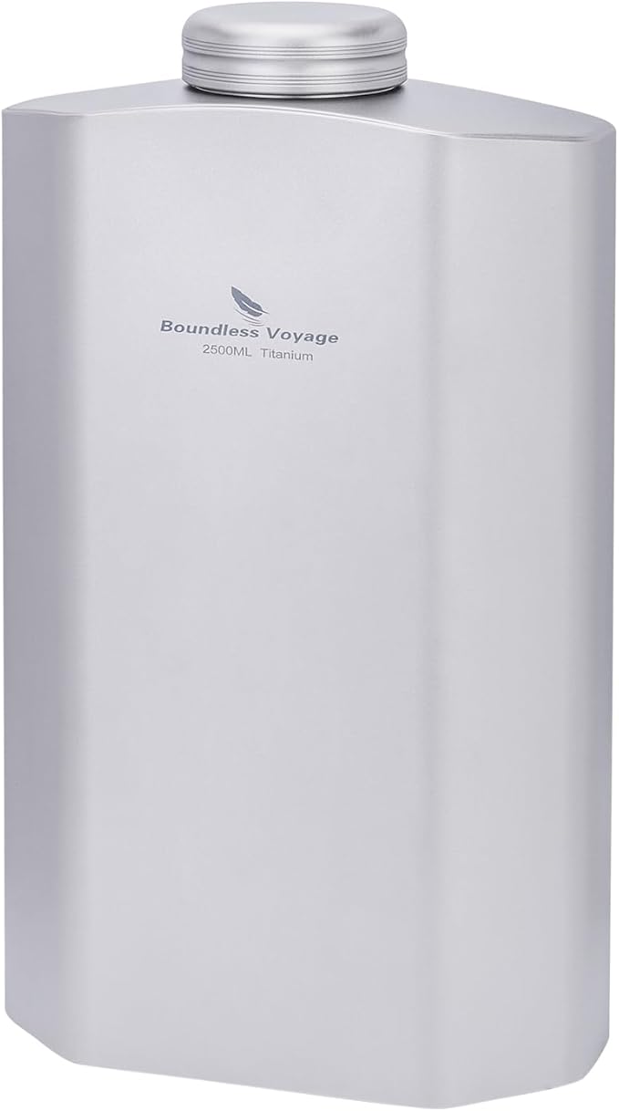 Boundless Voyage Titanium Water Bottle 84.55oz Big Capacity Sports Hydration Flask Drinking Bottle Water Jug for Gym, Fitness, Camping ti3004d