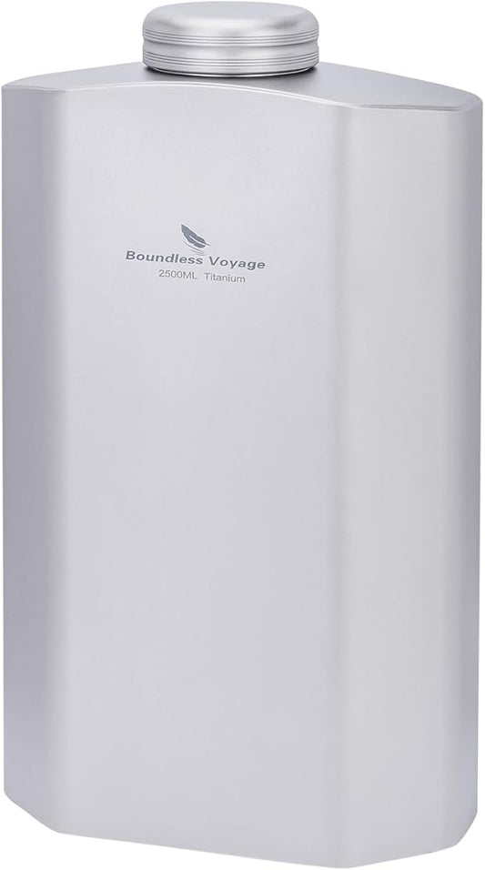 Boundless Voyage Titanium Water Bottle 84.55oz Big Capacity Sports Hydration Flask Drinking Bottle Water Jug for Gym, Fitness, Camping ti3004d