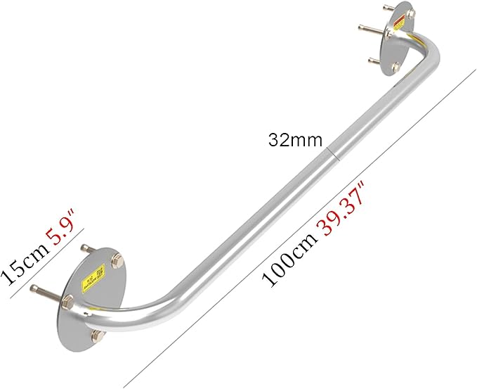 Wall-Mounted Horizontal Bar, Pull-up Bar, Indoor and Outdoor Sports Strength Training Equipment, Home Gym Fitness Pole, Safe Load 300kg (Style2)