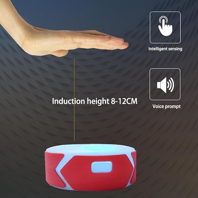 Reaction Training Light, Speed Agile Reaction Lamp, Last 10 Hours, 10cm Height Sensing Distance, 4 Light Color, 4 Mode, for Physical Training, Hand-Eye Coordination Training(A Set of 4 Lamps)