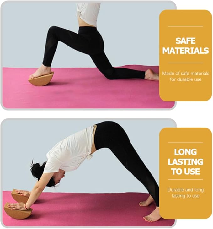 Milisten Multi Function Yoga Brick Block Lightweight Durable Balance Training Tool for Core Muscle Strength Non Slip Design for Stretching and Relaxation for Home