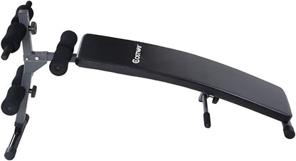 Costway Adjustable Arc-Shaped Decline Sit up Bench Crunch Board Exercise Fitness Workout
