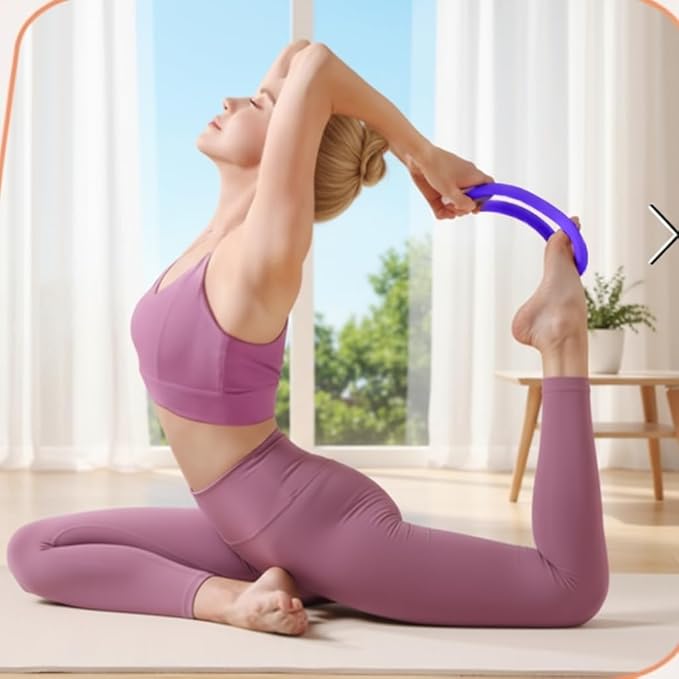 Home Pilates Kit for Women, 13 PCS Pilates Equipment with 13" Pilates Ring Set, 9" Yoga Ball, Cooling Towel, 6 Pilates Resistance Bands for Stretching for Beginners