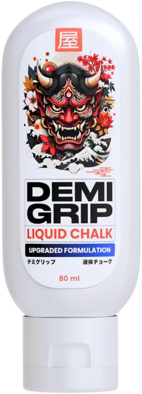 Demigrip Liquid Gym Chalk | for Workout, Calisthenics, Lifting Barbell Rod | Helps Hand Grip Strength | 100+ uses (80 ml)