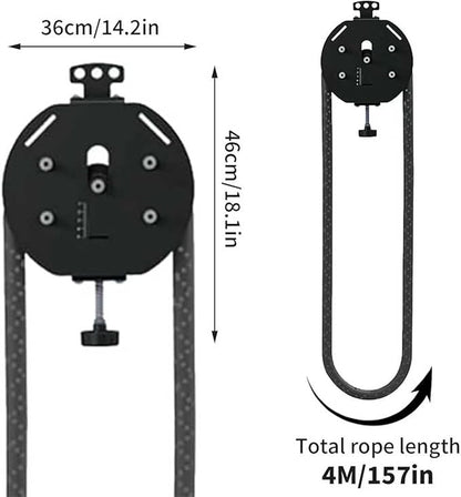 Exercise Suspension Trainers,Portable Cable Pulley System,Endless Rope Trainer,Home Gym Equipment for Grip,Arms,Back,Body Coordination Exercises