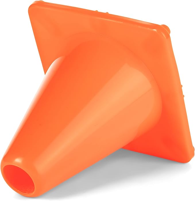 Champion Sports High Visibility Flexible Vinyl Cones for Sports Training, Agility Drills, Field & Gym Marking Sets