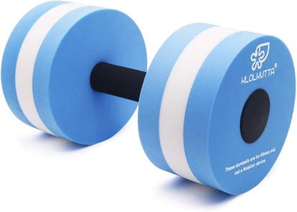 Aquatic Dumbells, 2PCS Water Aerobic Exercise Foam Dumbbell Pool Resistance,Water Aqua Fitness Barbells Hand Bar Exercises Equipment for Weight Loss