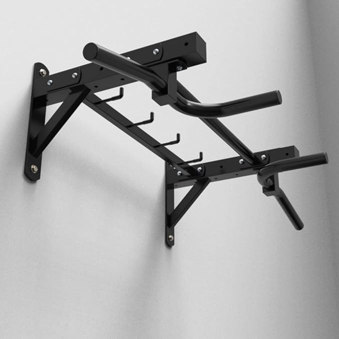 Wall-Mounted Pull Up Bar,Home Gym Heavy Duty Fitness Horizontal Bar,Strength Training Rod with Adjustable Handle,Load 300kg