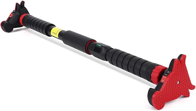 Pull Up Bar for Doorways, 27-42in Chin Up Bar, Strength Training Upper Body Workout Pull Up Bar with Level Meter and Adjustable Strength Training Bar, No Screw Installation Required, Max Load 440 LBS