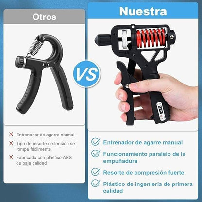 Grip strength trainer, Grip strength enhancer, Adjustable resistance 11-350 pounds (5-160 kilograms),Hand gripper strengthener can quickly strengthen the wrist, forearm and fingers, which is helpful for hand treatment and strength recovery