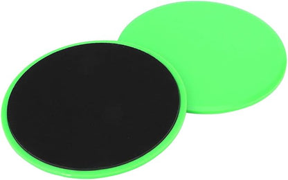 Core Sliders for Full Body Workout | 2Pcs Gliding Discs for Home Gym/Balance Training/Core Strength | Portable Exercise Sliders, Green