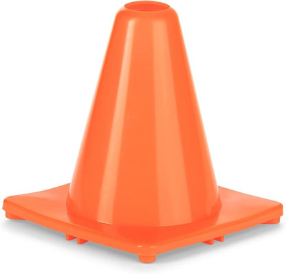 Champion Sports High Visibility Flexible Vinyl Cones for Sports Training, Agility Drills, Field & Gym Marking Sets