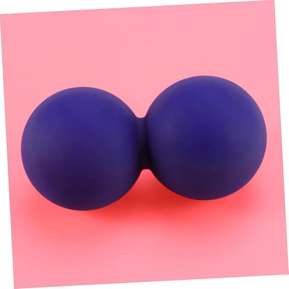 SECFOU Peanut Massage Ball Set Solid Silicone Myofascial Balls for Muscle Relief Physical Therapy and Yoga for Sore Back and Trigger Point Therapy