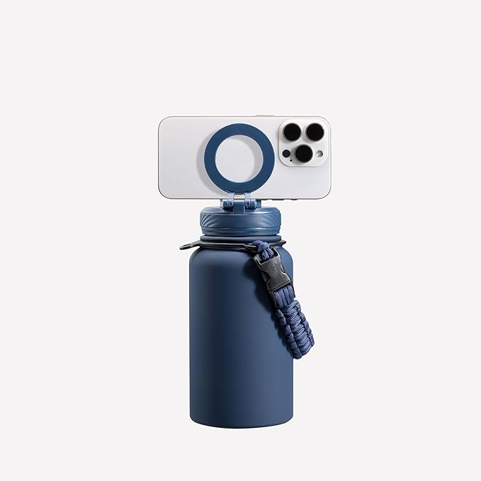 ZTAR Insulated Stainless Steel Water Bottle – Compatible with Magsafe usable as Tripod, Leak-Proof, Keeps Drinks cool or warm, For Travel, Gym, and Office, Ideal Gift for Women, Men & Kids, 22 oz