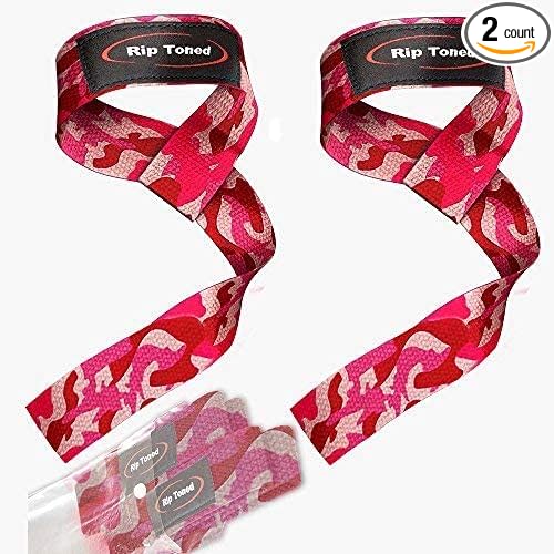 Rip Toned Performance Wrist Straps for Weightlifting – 23" Padded Lifting Straps for Men & Women – Cotton Gym Straps for Deadlifts, Strength Training, Bodybuilding & Powerlifting