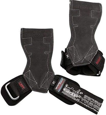 Lifting Grips PRO Weight Gloves Heavy Duty Barbell Gymnastics Straps Alternative to Power Hooks Deadlifts Adjustable Neoprene Padded Wrist Wrap