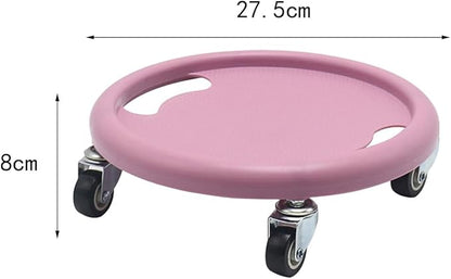 Abdominal Trainer Roller Disc, Fitness Roller Sliding Discs Ab Exerciser 4 Universal Wheels Abdominal Muscle Wheel Home Use for Men Women