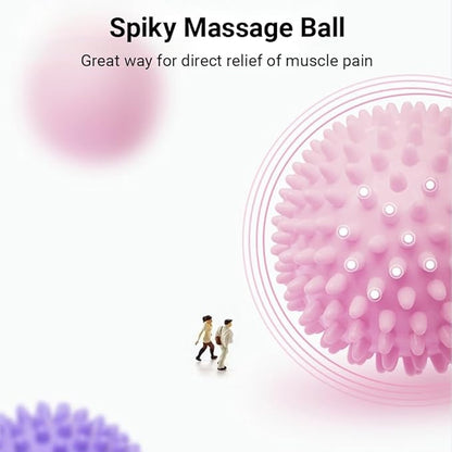 Spiky Peanut Massage Balls,4 Piece Hard Spiky Massage Ball Roller Set，Myofascial Release Ball，Foot Pain Relief, Muscle Therapy, Back Massage, Plantar Fasciitis Support