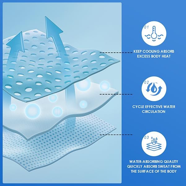 10 Pack Cooling Towels (47"x12") for Neck and Face, Ice Towel for Hot Weather, Soft Breathable Chilly Gym Towels, Microfiber Towel for Work Out, Yoga, Running, Camping & More Activities