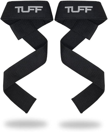 Tuff Lifting Straps - Wrist Straps for Weightlifting, Deadlifts, Powerlifting, and Strength Training - Ideal for Men and Women