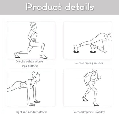 Exercise Sliders for Working Out Pilates Fitness Discs for Men and Women Workout Sliders for Core Strength and Flexibility Home Gym Accessories 2 Pack