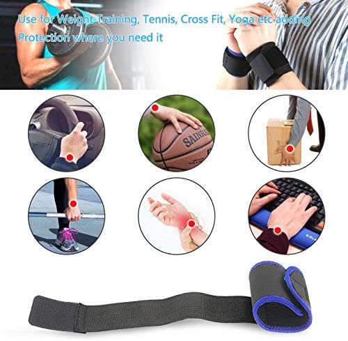 Wrist Brace, Compression Wrist Strap Support Wrist for Men & Women, Youth & Elderly, Boys& Girls, One Size Adjustable, Sports Wristband 1 PCS (Blue)