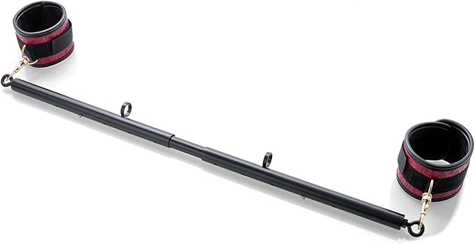 Heavy Duty Stainless Steel Expandable Spreader Bar with 2pcs PU Adjustable Straps, Sports Aid Training Fitness Gear Pilates Aid Kit,Home Indoor Sports Yoga Set