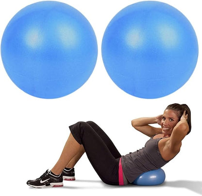 2 Pack Exercise Balls, 8-9 Inch Mini Pilates Yoga Balls, Anti-Burst Small Fitness Balls for Pilates, Yoga, Core Training and Physical Therapy, Improves Balance