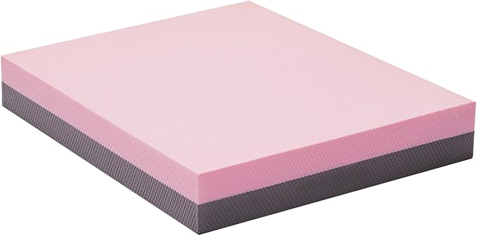 Balance Pad- High-Density Foam Cushion Mat for Yoga, Exercise & Fitness, Non-Slip Stability Trainer for Core Workouts, Thick Foam Balance Board (16x13x2.4 Inches)