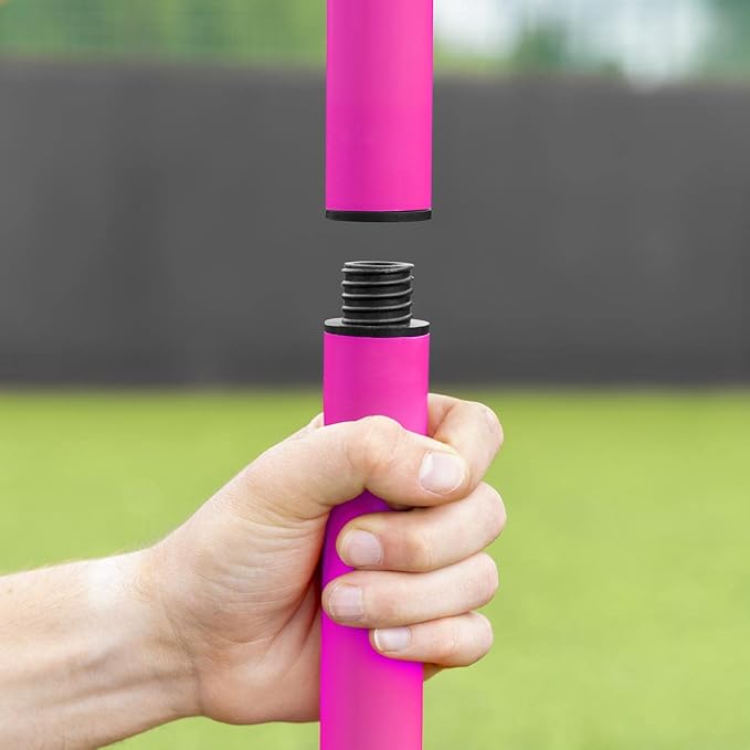 FORZA Slalom Agility Poles | Improve Endurance, Speed & Footwork | Color, Size & Rubber Base Options Available [8 Pack]